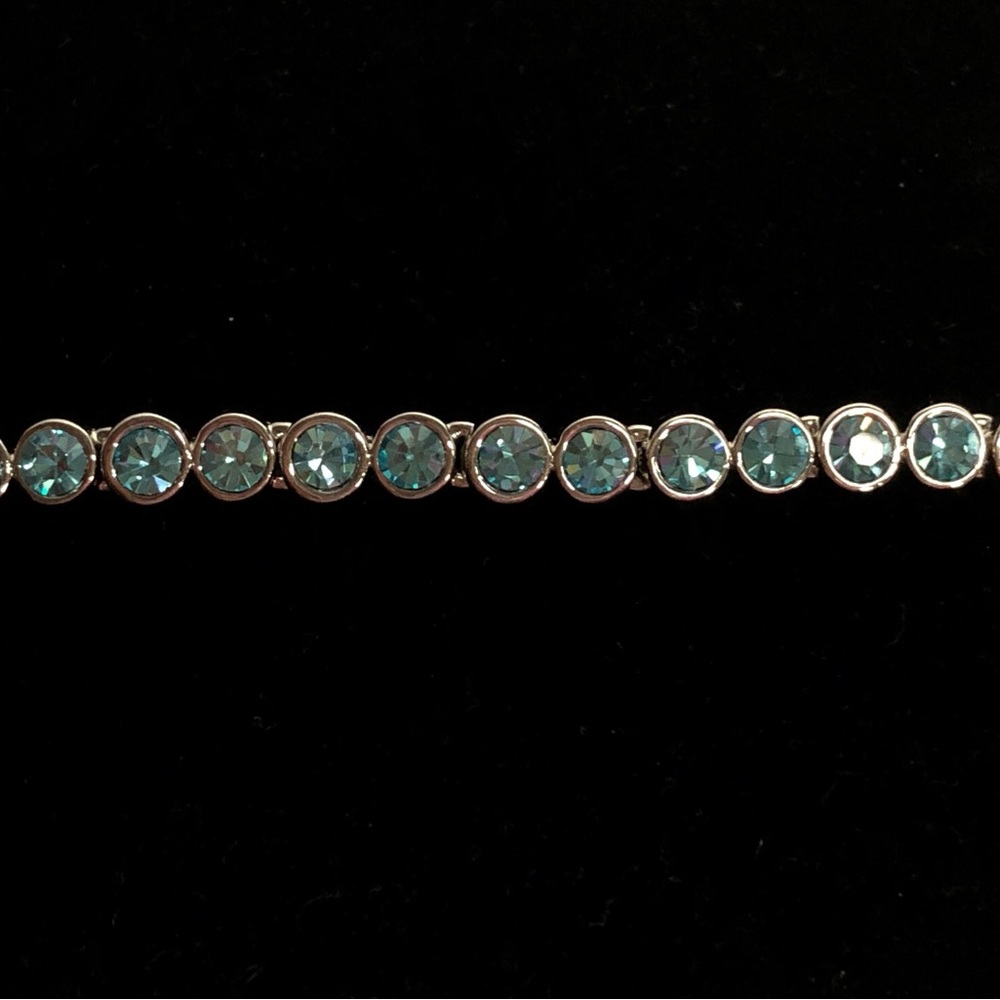 Swarovski  Sky Blue Tennis Bracelet
